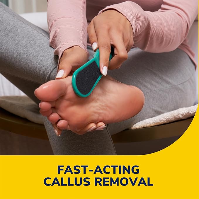 Dr. Scholl's Fast Acting Callus Remover Gel Kit, Hard Skin Removal, Smooth Soft Feet in Minutes, Salon Professional Formula, Mess Free Application, Exfoliating Foot File Pedicure Tool Included