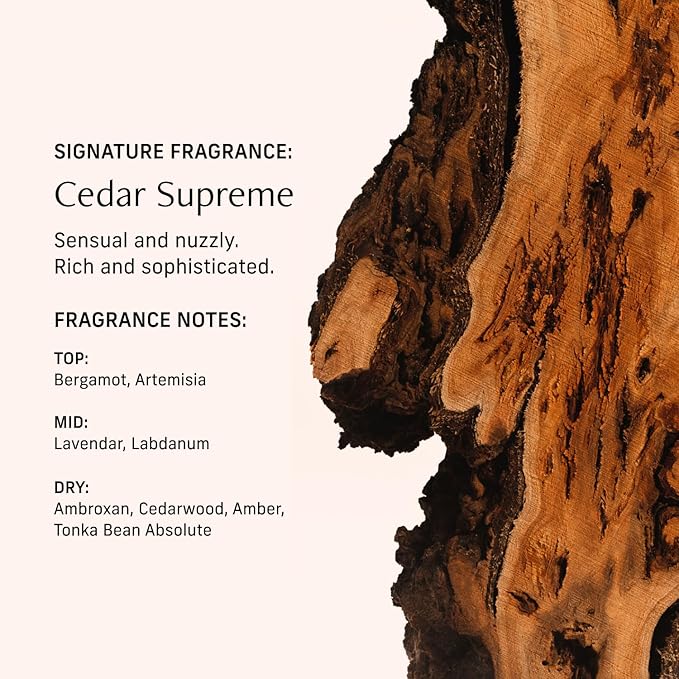 Perfume Oil Roll-On. Travel-Friendly Cedar Supreme Fragrance With Bergamot, Lavender, and Cedarwood. Long-Lasting Essential Oil Parfum For Women and Men. 0.5 Fl Oz Scented Rollerball Bottle