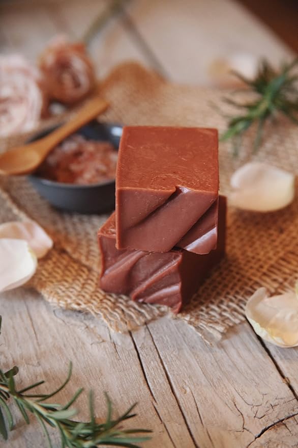 Osmia Skincare - Natural Rose Clay Facial Soap Bar | Coconut Milk, Jojoba Oil, Mango Butter | Soothe, Plump, Soften | Clean Beauty For Healthy Skin (2.25 oz | 64 g)