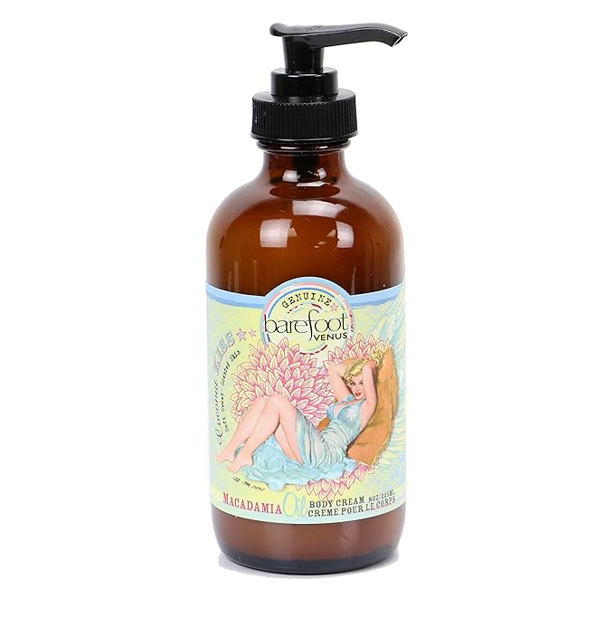 Barefoot Venus Macadamia Nut Oil and Almond Oil Body Cream 225 ML / 8 Oz (Coconut Kiss)