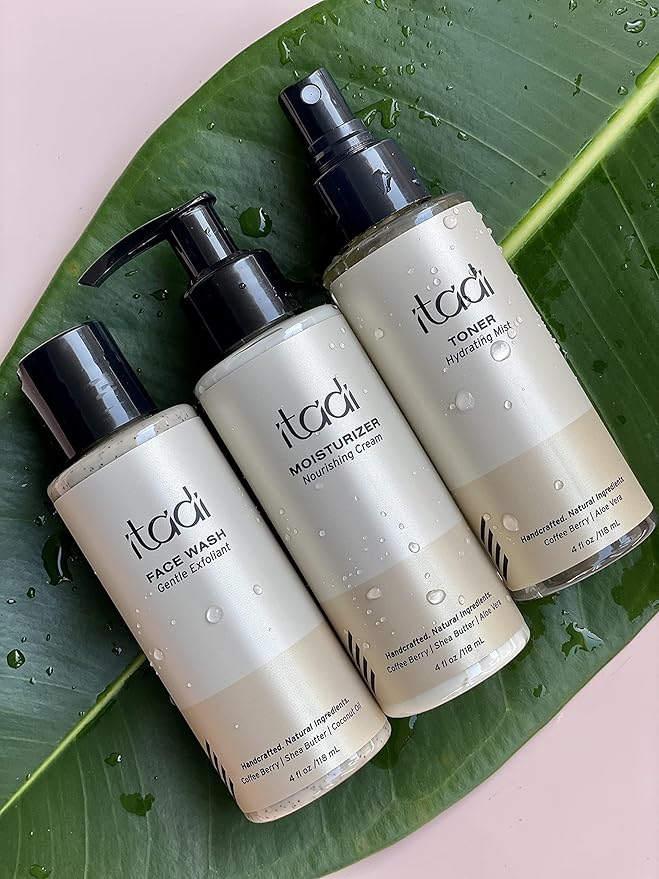 ITADI Organic Daily Natural Spray Toner for Face | Revitalizing Face Spray Mist Hydrating Infused w/Coffee Berry Extract | Ideal for Unclogging & Reducing Pores for Women & Men | 4 fl oz