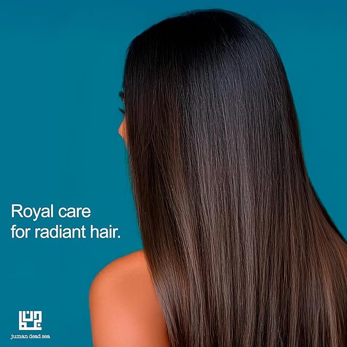 Juman Dead Sea Minerals Shampoo And Conditioner Set | For Dry, Normal, Treated, and Dyed Hair | Enriched with Essential Argan Oil & Plant Extracts | Moisturizing Hair Bundle | Pack of 3