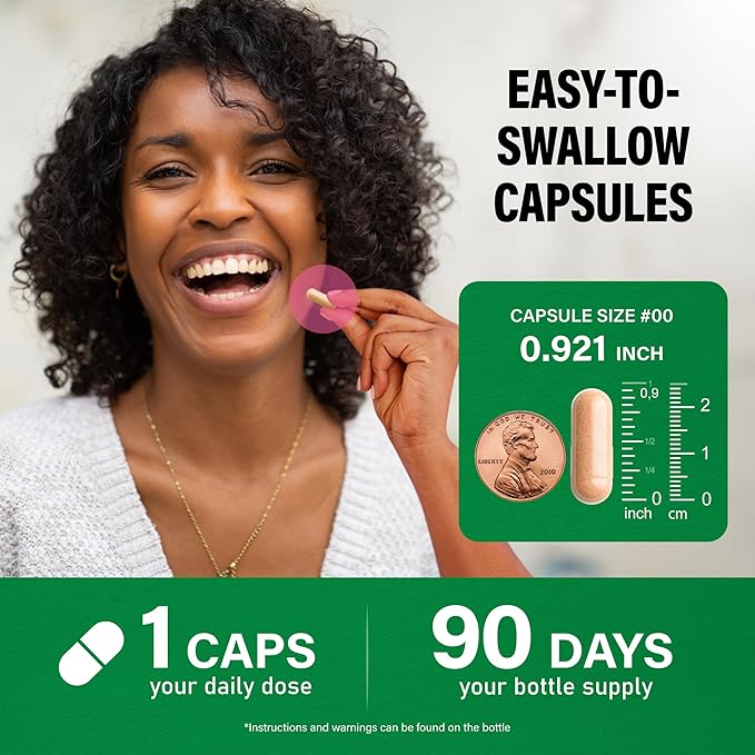 Multivitamin for Women - B-Complex | Whole Foods | Hair Growth Support | Digestion & Metabolism | Iron - 47in1 Womens Multivitamin - Bioavailable & Gentle on Stomach - Made in USA - 90 Capsules