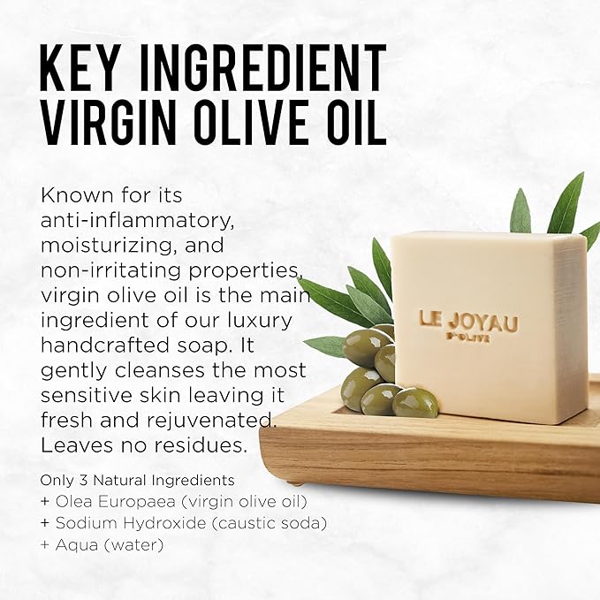 LJO Soap No Artificial Fragrances Only Essential Oils | Made with 4 All-Natural Ingredients | No Titanium Dioxide | Designer Soap for Women | All-Skin Types | 100% Biodegradable Gift Set