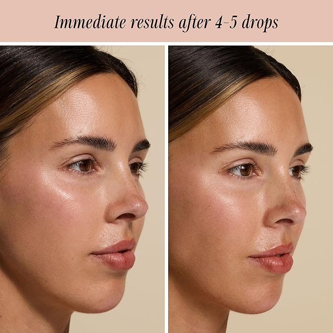 + Lux Unfiltered N°12 Sunstruck Face Tanning Drops - Fragrance Free Bronzing Drops for Face with Hyaluronic Acid, Coconut Water, & Passionfruit Oil - Cruelty Free & Vegan Self Tanner