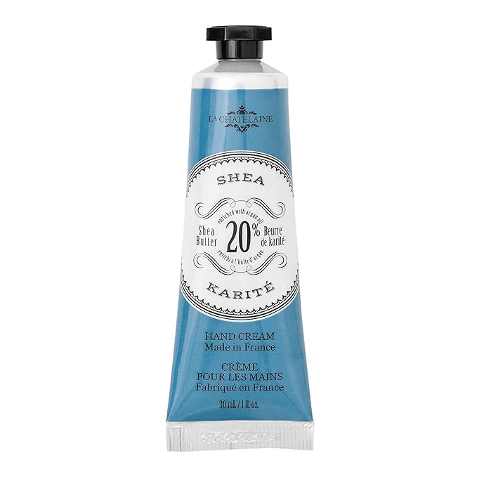 La Chatelaine 20% Shea Butter Hand Cream, Travel Size, Organic Argan Oil, Moisturizing, Nourishing, Extra-Rich Hand Lotion, Made in France, Paraben Free, 1 oz / 30ml (Shea)