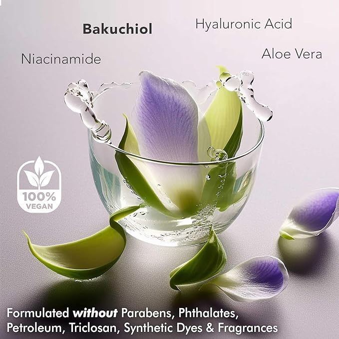 Anti Aging Face Moisturizer for Women - Made with Natural & Organic Ingredients Bakuchiol, Retinol Alternative, Hydrating Face Moisturizer Wrinkle Cream for Face, Anti Wrinkle Face Cream for Women