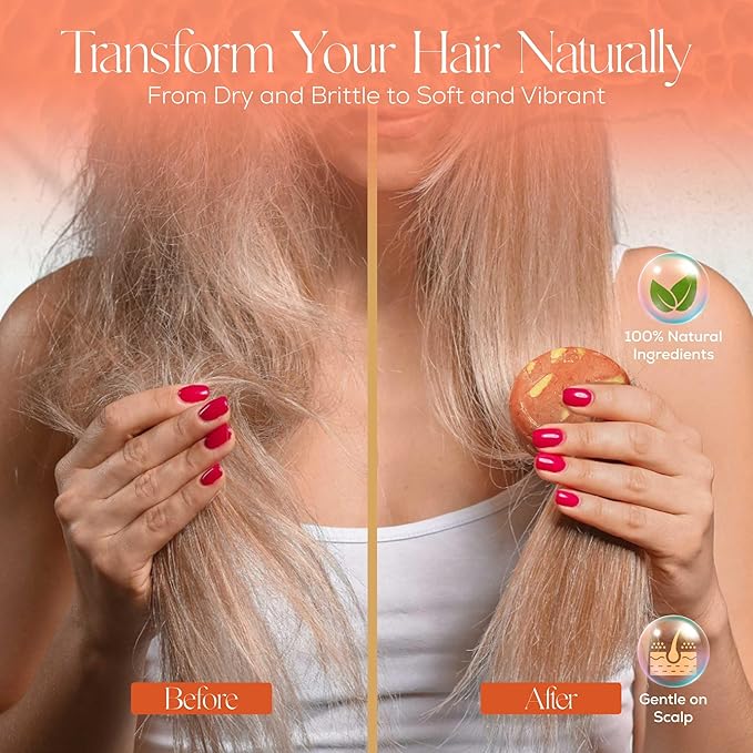 IIBESA Rice Water Shampoo Bar - Hair Growth & Volumizing Deep Hydrating - Japan Made Organic Ingredients - Solid Shampoo Bars For All Hair Types - Sulfate-Free Essential Oils - Grapefruit