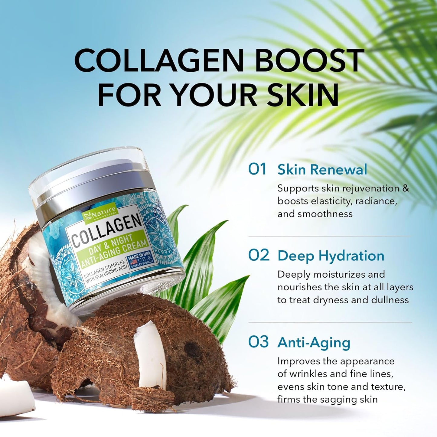 Collagen Retinol Face Cream with Hyaluronic Acid – Anti-Aging Moisturizer
