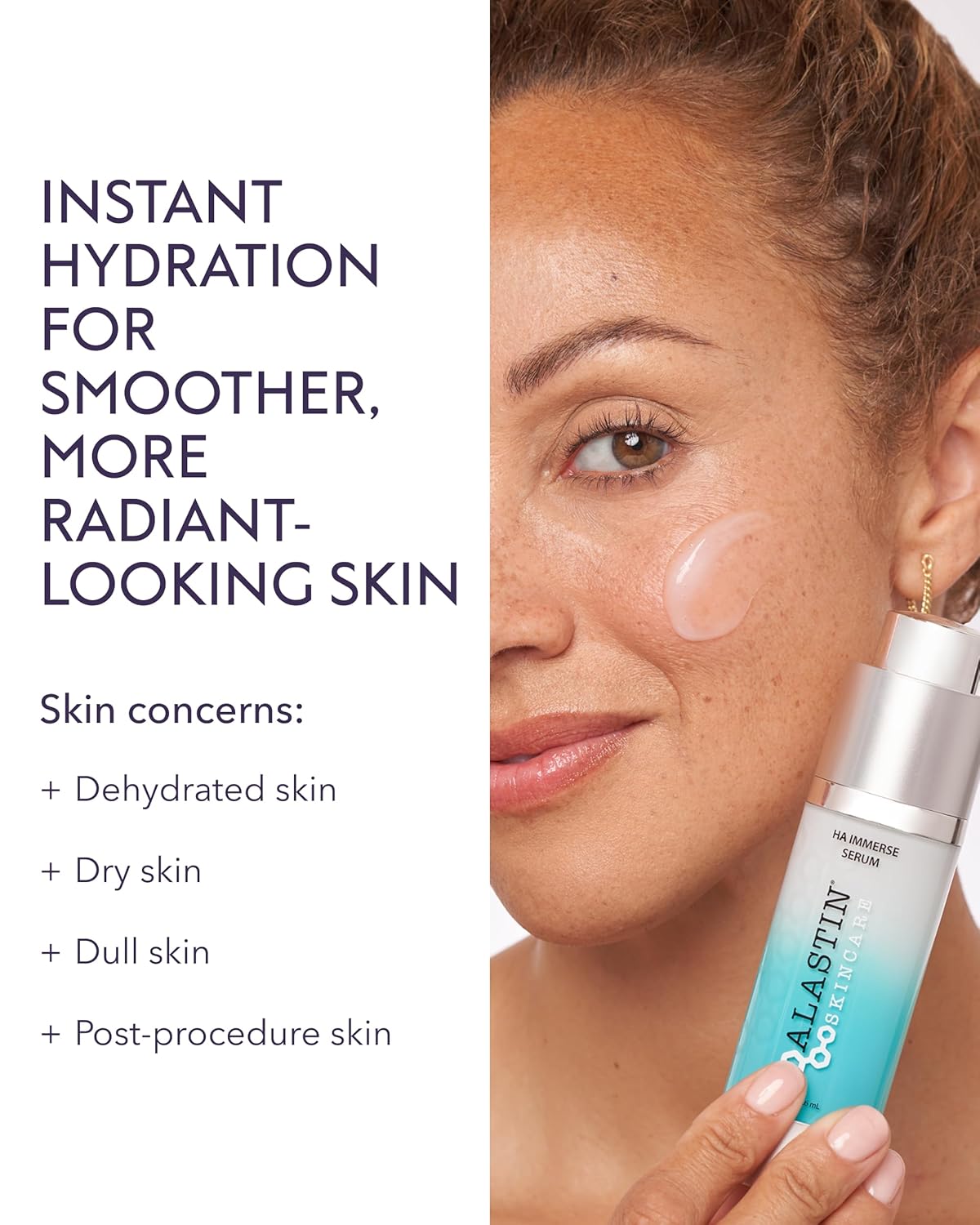 Hyaluronic Acid HA Immerse Face Serum – Deep Hydration & Moisture Locking Serum for Dry, Dehydrated & Mature Skin | Restorative Anti-Aging Formula for Radiant, Glowing Complexion | 1 Fl Oz