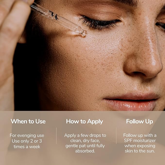 Glycolic Acid/AHA 12% Renewal Serum | Anti-Aging Exfoliating Facial Serum | Increases Cell Turnover Leaving Behind Smoother Skin | Clarifies Acne and Rejuvenates Skin | 1 Oz