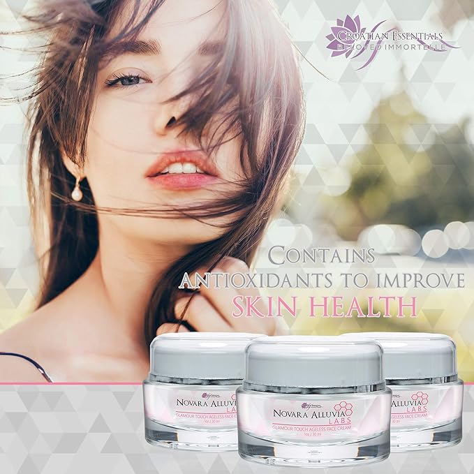 Novara Cream - Novara Alluvia Labs Anti Aging - Glamour Touch Ageless Face Cream - Help Your Skin Look and Feel Youthful and Firm - Help Erase the Wrinkles and the Appearance of Aging - Night Cream