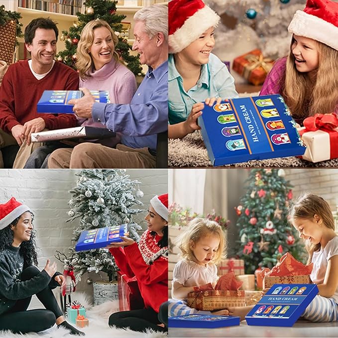 SenseYo Hand Cream Gift Set Natural Plant Fragrance Shea Hand Lotion for Dry Cracked Hands Christmas Gifts for Women Mom Girls, Unique Christmas Stocking Stuffers, 8 Different Fragrances