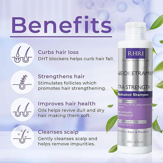 Anti Fungal Shampoo for Men & Women | Anti Dandruff, Medicated, Folliculitis Shampoo for Dry Scalp, Psoriasis, Ringworm | for Itchy, Flaky & Irritated Scalp | No Paraben & Sulphate | w/Scrubber Brush