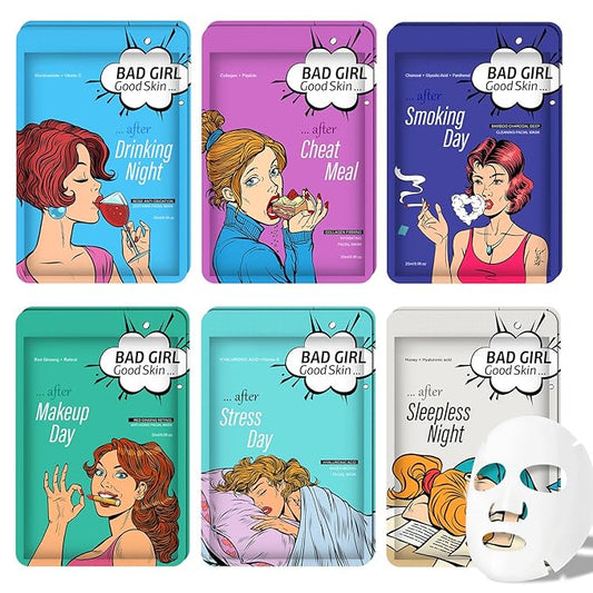 Face Masks Skincare Set for Girl,Moisturizing Collagen Facial Masks for Women Home Spa,Hyaluronic Acid Face Mask for All Skin Types,Day Night Facial Mask Hydrating,Deep Cleaning,Oil Contral(12Pack)