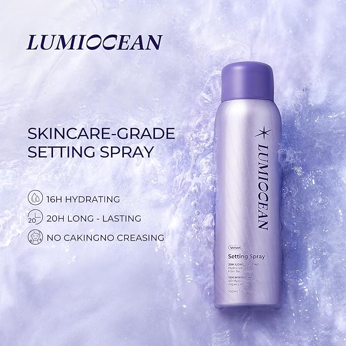 Setting Spray for Makeup, Long-Lasting Face Mist Up to 20HR Wear, Moisturizing & Soothing Formula, Waterproof & Sweat-Resistant, 3.38 Oz