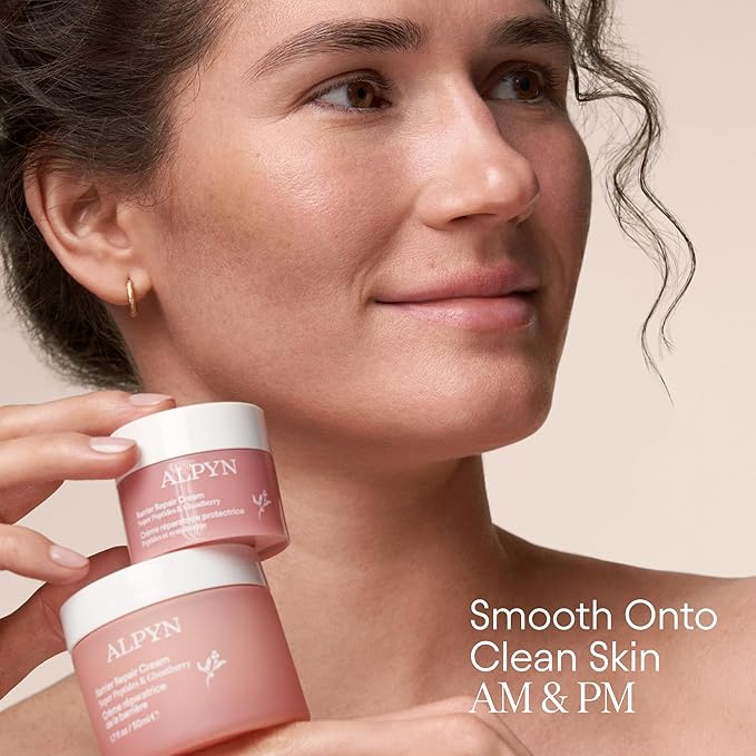 Alpyn Super Peptide & Ghostberry Moisturizer for Eczema, Barrier & Wrinkle Repair | Calm & Soothe Against Redness & Irritation | 1.7 oz / 50 ml