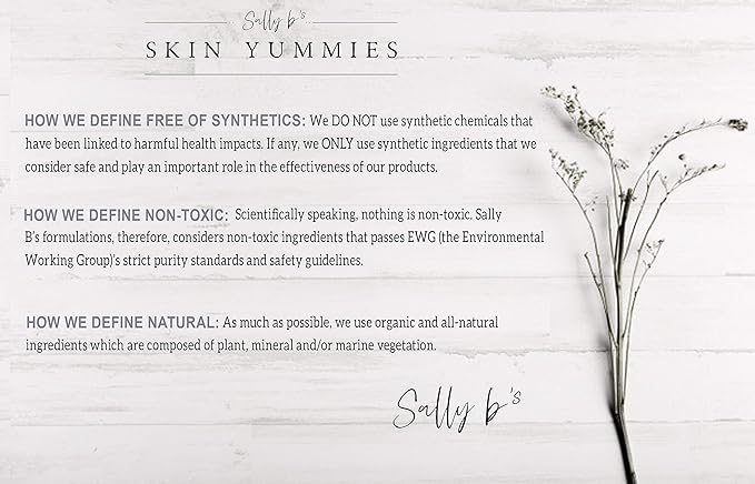 Sally B’s Non-toxic Extra Dry Hand Lotion/Kokum and Shea Butter Cream/Jojoba and Olive Oil/EWG Verified/ 4 oz (Lemon)