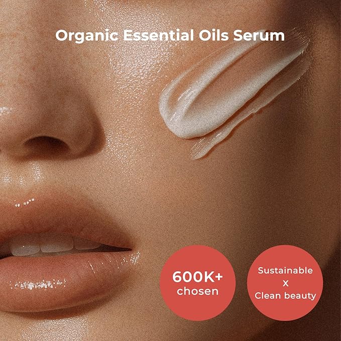 INNA Organic Rejuvenating Serum, Anti-aging, Wrinkle Care, Fine Lines & Tightening, EWG & COSMOS Certified | Frankincense Essential Oils Infused Skin Care | Luxury Clean Beauty