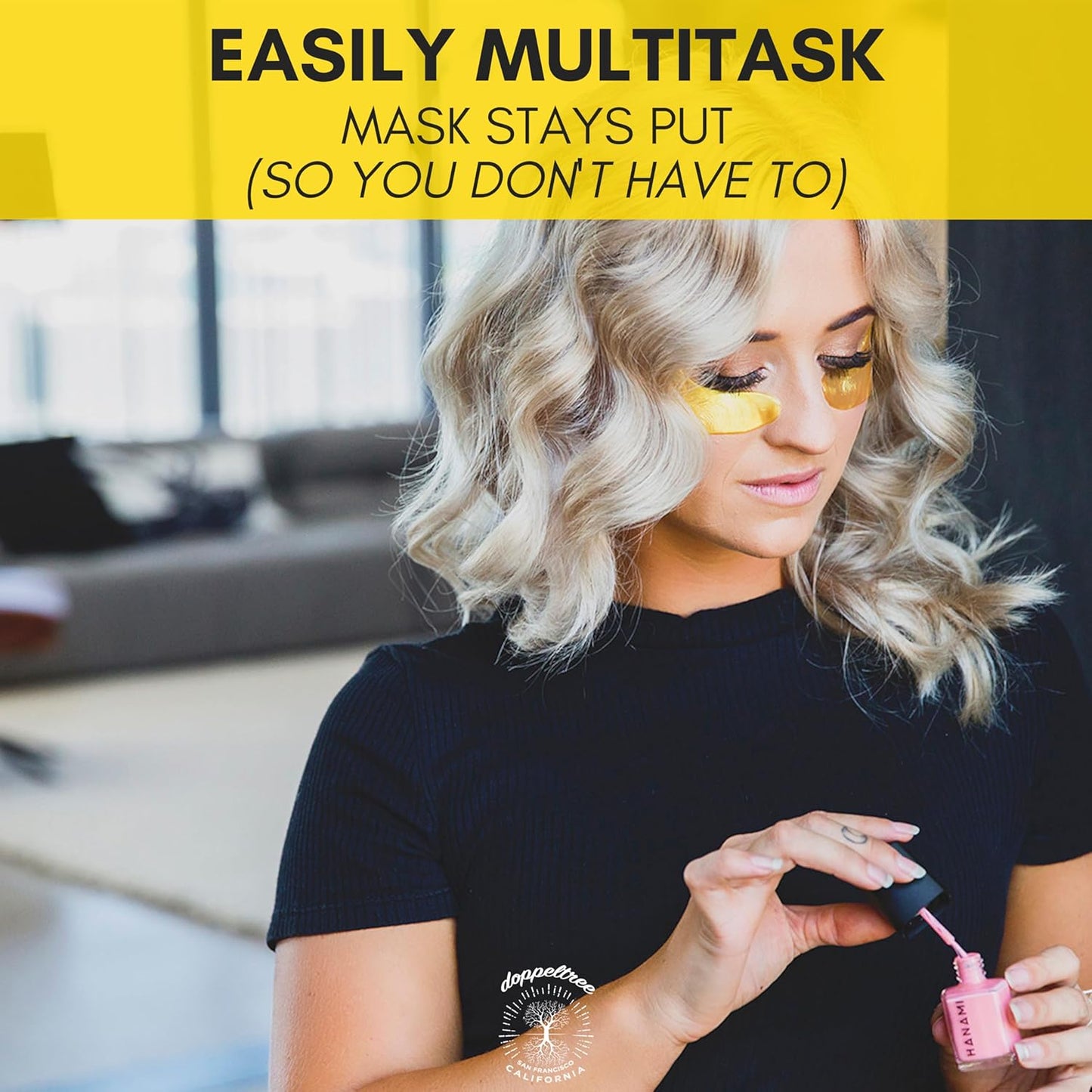 Under Eye Patches & Masks (18 Pairs) - All Natural anti Aging Treatment for Bags, Puffiness, Wrinkles, & Dark Circles - 24K Gold, Collagen, Hyaluronic Acid, Hydrogel - Formulated in San Francisco