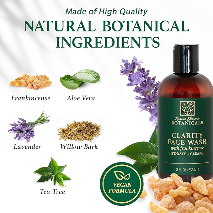 Face & Body Wash with Frankincense, Aloe Vera & Salicylic Acid | Soothing, Calming, Anti-Aging, Daily Facial Cleanser | Spa Quality Skincare
