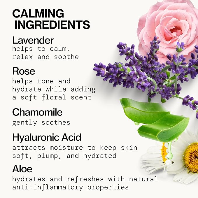 Pacifica Beauty Lavender Moon Body Wash with Pump, Bath and Shower Gel, Hyaluronic Acid, Rose, Chamomile, Moisturizing, Hydrating, Cleansing, Soothing, Calming, Relaxing, Vegan, 12 fl oz (1 Count)