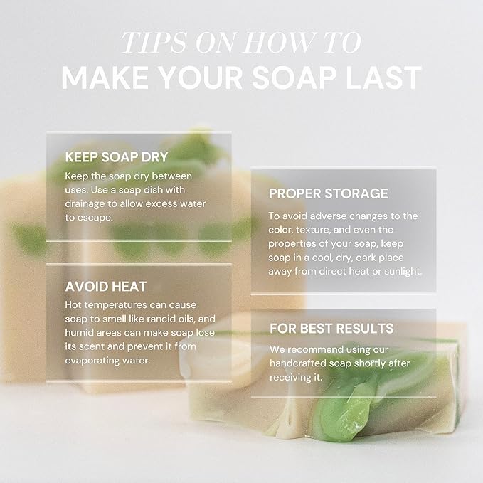 Handcraft Cold-Process Soap Bar, Bamboo Bergamot Scent (1 pack,) Handmade Body and Face Soap For Men And Women, Vegan, Cruelty Free, Made in USA, 4.2oz - Fresh Collection