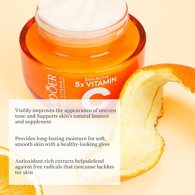 5X Vitamin C Face Cream,Niacinamide & Hyaluronic Acid Advanced Hydrating Moisturizer for Glowing Skin, Dark Spot Care, Protection 50g | Tk Viral Korea Cream,Gift,Women
