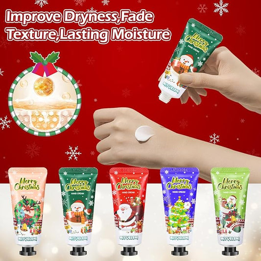 82 Pcs Christmas Hand Cream Gift Set, Bulk Christmas Gifts, Hand Lotion Travel Size,Mini Lotion bulk,Holiday Gifts For Women Coworker, Moisturizing Lotions for Christmas Stocking Stuffers Appreciation