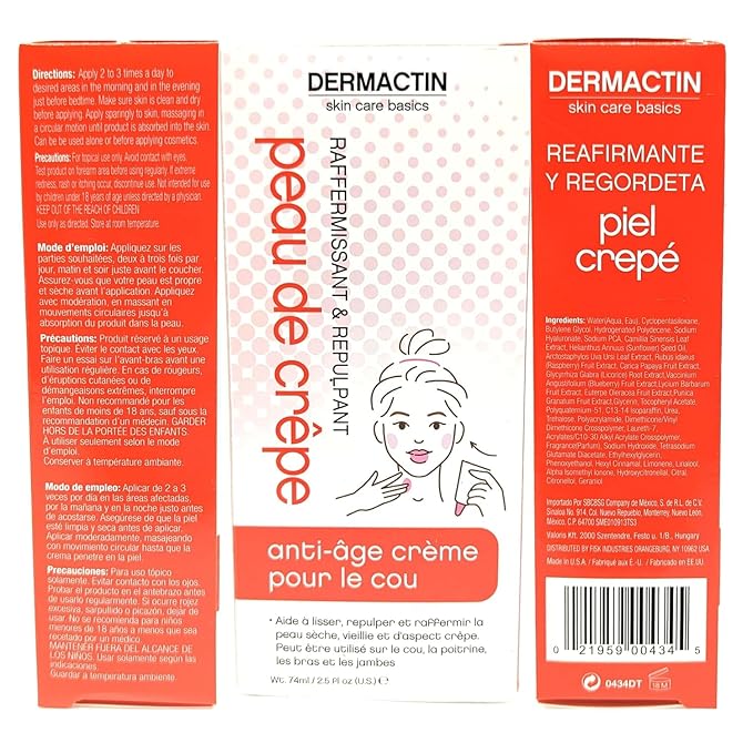 Dermactin Crepe Skin Firming Cream 2.5 oz. (PACK OF 2)