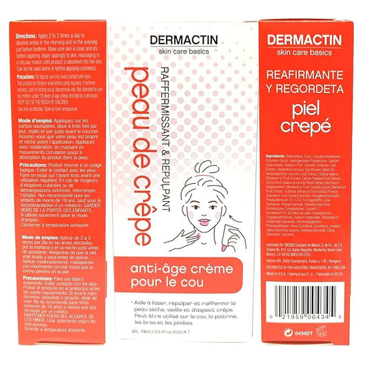 Dermactin Crepe Skin Firming Cream 2.5 oz. (PACK OF 2)