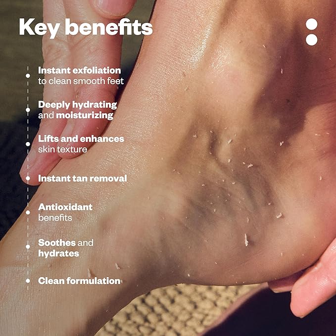 Justhuman 30 sec foot facial | Instant Foot Peeling Spray to Remove Dead Skin| Instant Exfoliation,Soothing Hydration |Pedicure Dead Skin Exfoliator|Spa-like foot treatment|Non-Toxic,Clean Ingredients