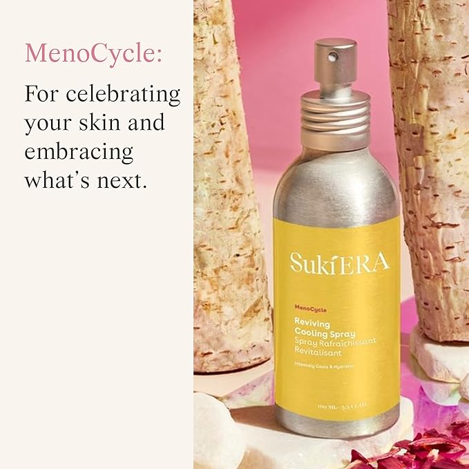 Suki Era Reviving Cooling Spray, Helps Relieve Hot Flashes, Calms, Cools, Hydrates, And Refreshes Skin During Perimenopause and Menopause, 4 Fl Oz
