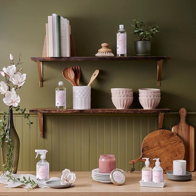 Thymes Moisturizing Hand Lotion for Dry Skin - Moisturizer for Beauty and Personal Care - Luxury Hand Lotion for Women & Men with Shea Butter & Aloe Vera (Magnolia Willow, 9 fl oz)