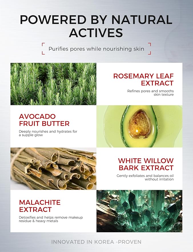 Tembusu Essence Clay Mask for Sensitive Skin: Triple Mud Formula with Tembusu Extract, Deep Pore Cleanser, Hydrating, Oil Control, Texture Refining, Blackhead Removal – 3.88 Oz