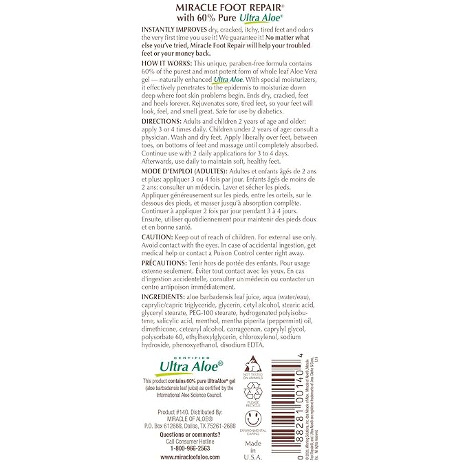 Aloe Vera Lotion & Foot Cream Combo – Aloe All Over 1 oz + Foot Repair 4 oz – Soothing Aloe Lotion for Dry Skin, Hands, Heels & Body – Diabetic-Safe Foot Cream for Cracked Feet