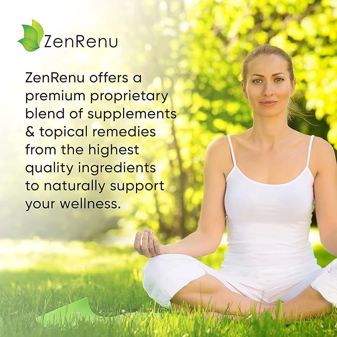 Zenrenu Organic Hemp Turmeric Joints & Muscle Cream with Arnica, MSM, Hemp Oil Extract, & 7 Essential Oils - Non Greasy & Fast Absorbing for Back, Neck, Elbows, Knees, & Hip 2 oz