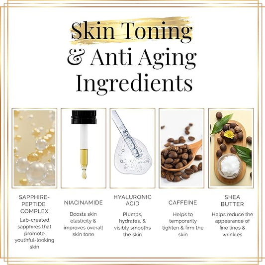 NAKERY Body Butter Anti Aging Moisturizer - Body Cream Skin Tightening Cream & Neck Firming Cream, Moisturizing Cream & Neck Tightening Cream for Body & Face Cream for Dry Skin 300ml(Tropical Therapy)