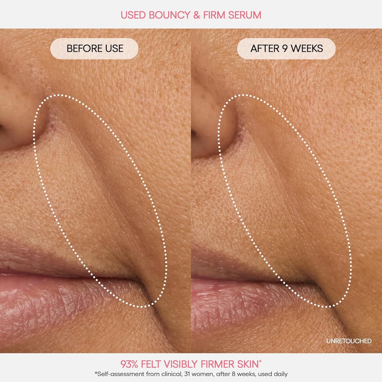 Bouncy & Firm Serum: Korean Slow Aging Collagen Serum with Peptides for Plumping, Firming, & Hydrating