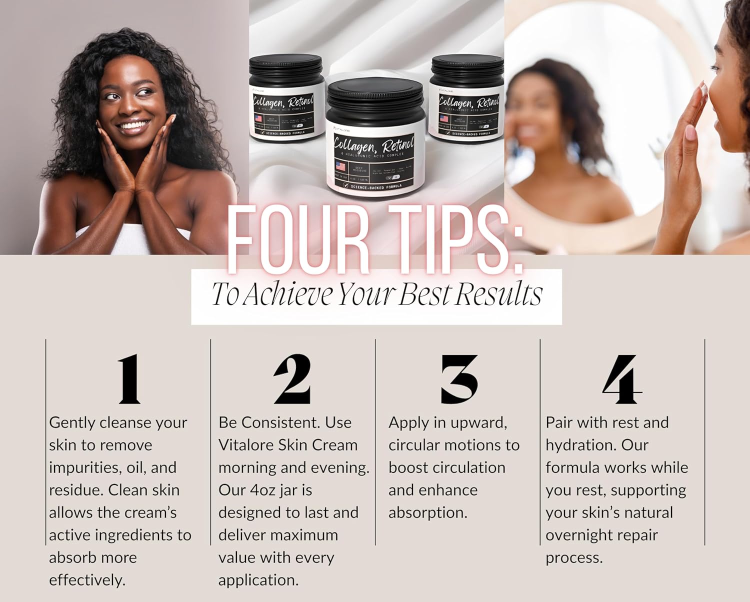 Collagen & Retinol Anti-Aging Face Cream with Hyaluronic Acid