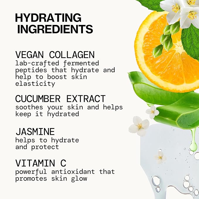 Pacifica Beauty Vegan Collagen Hydrating Setting Mist – Hydrating Illuminating Face Primer for Dewy Skin, w/Vegan Collagen & Squalane for Radiant Glow, Soft-Focus Pore Blurring Makeup Base