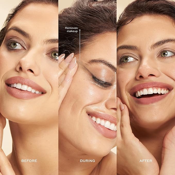 Dime Beauty Nourishing Cleansing Oil, 4 FL OZ (120 ml) - Cleanser & Makeup Remover, Formulated with Meadowfoam & Jojoba Oil for Skin