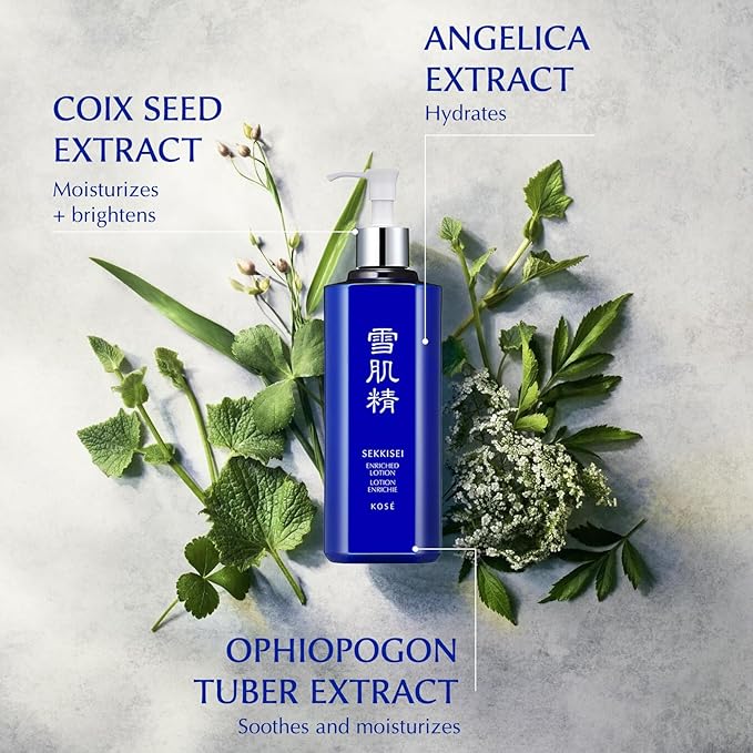 SEKKISEI Lotion Enriched Super Big, Liquid Hydrating Facial Moisturizer, 16.9 Ounce