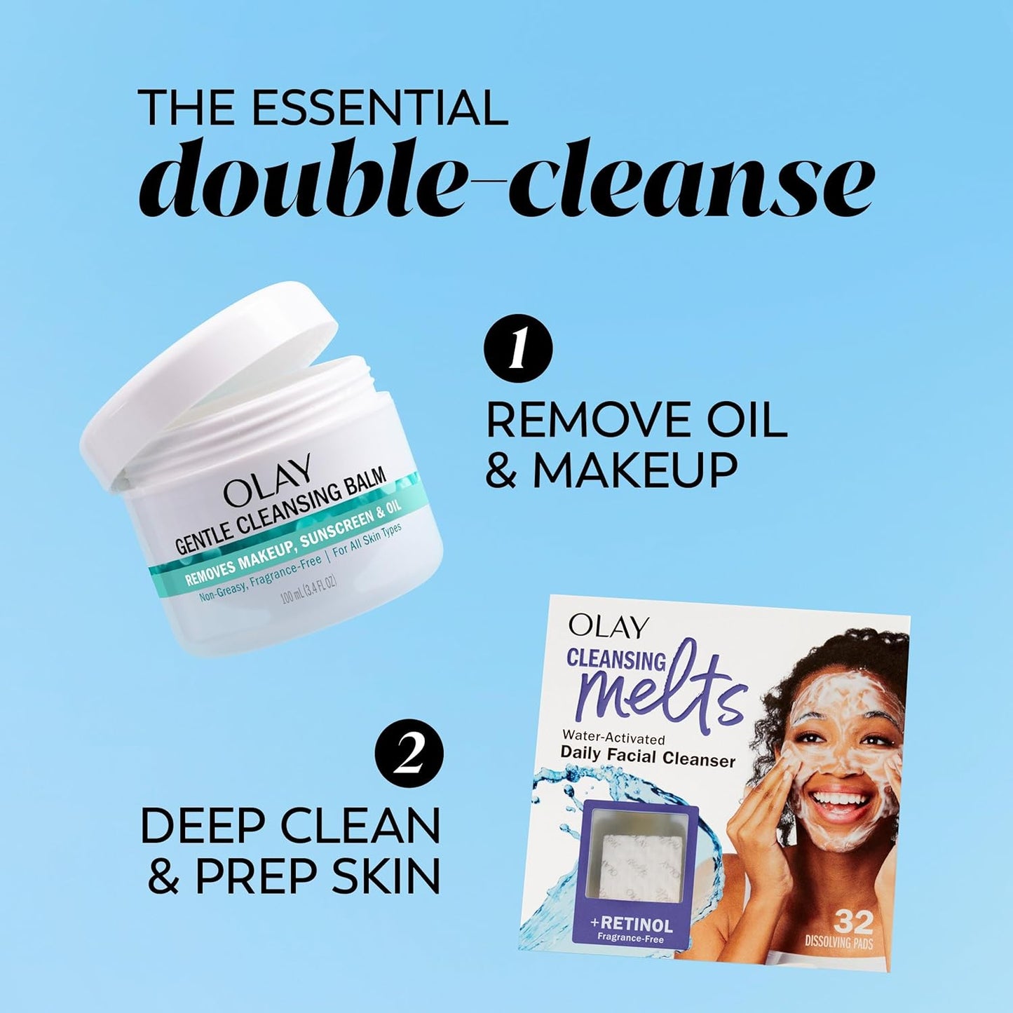 Gentle Cleansing Balm Makeup Remover for Sensitive Skin – Fragrance-Free Hydrating Face Cleanser – Removes Waterproof Makeup, Sunscreen & Excess Oil – Non-Greasy Balm-to-Oil Formula – 3.4 Fl Oz