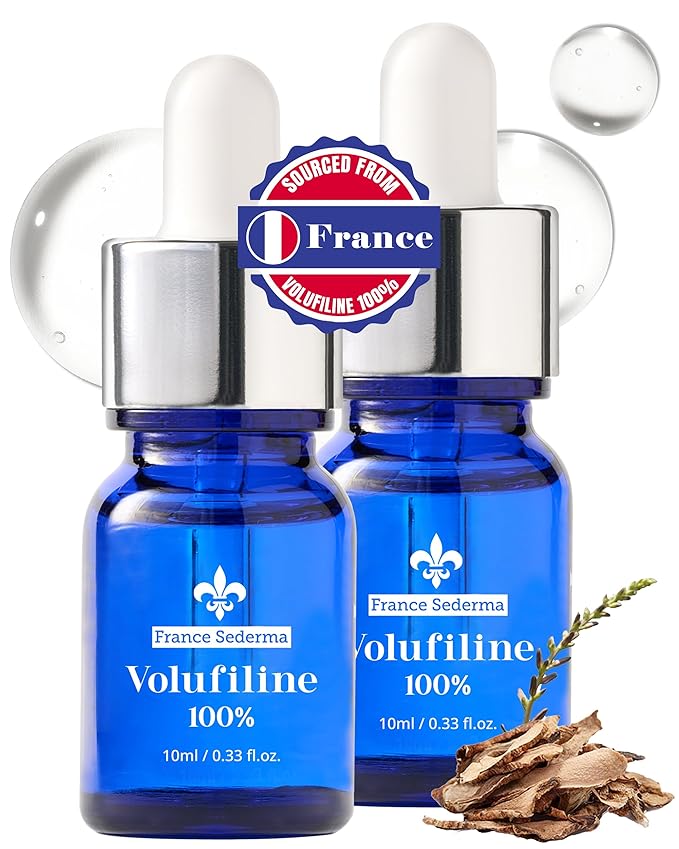 100% Volufiline Ampoules – Advanced Firming & Lifting Facial Ampoule from France Sederma, Intense Hydration & Skin Rejuvenation for Youthful, Perfect for Layering & DIY, 0.33 fl.oz (10ml) 2 Pack