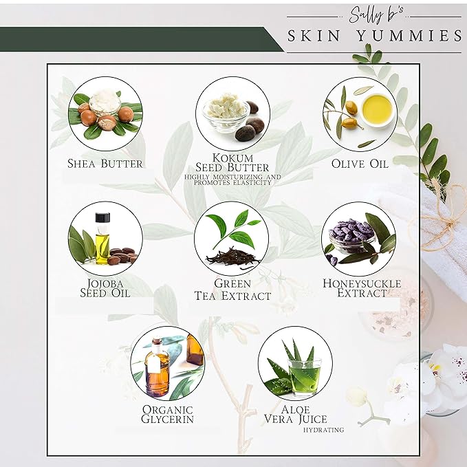 Sally B’s Lavender Hand Cream – Hydrating & Nourishing Formula for Dry Skin – Shea Butter, Jojoba & Olive Oil – EWG Verified – 4 oz