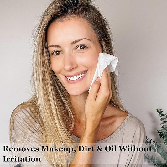 mivida Hypoallergenic Makeup Remover Wipes | 2 Pack of 25 Count | Biodegradable Facial Cleansing Makeup Remover Face Wipes with Hyaluronic Acid, Fragrance Free, Alcohol Free, Plant Based Wipes