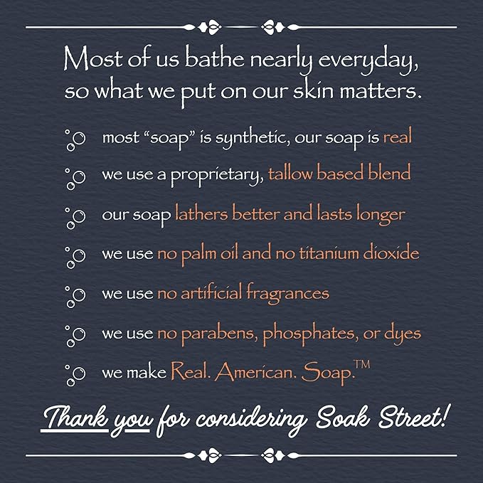 Real American Soap with Goat Milk, Lavender & Lemongrass (3 Pack) – Long-Lasting, Moisturizing Natural Bar Soap with Grass Fed-Tallow, Gentle Conditioning Lard, & Coconut Oil – Daily Use