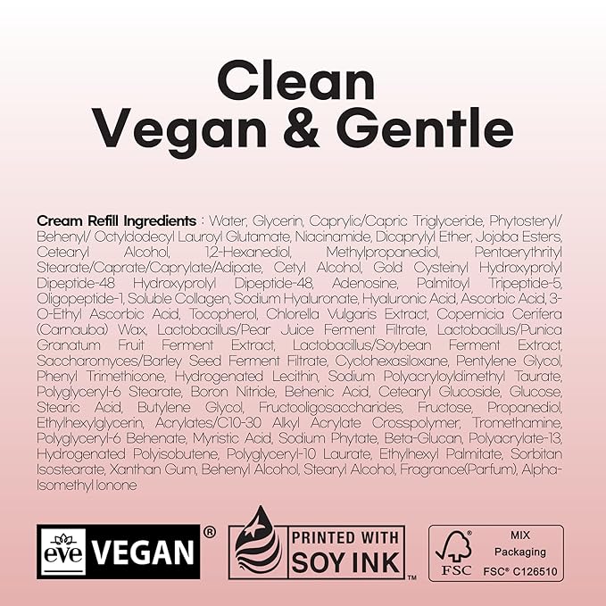 Intensive Firming Rich Cream & Refill, Anti-Aging Moisturizer with Collagen Peptides EGF Hyaluronic Acid for Wrinkle Smooths, Firming, Lifting & Deep Hydration 1.69 Oz * 2ea