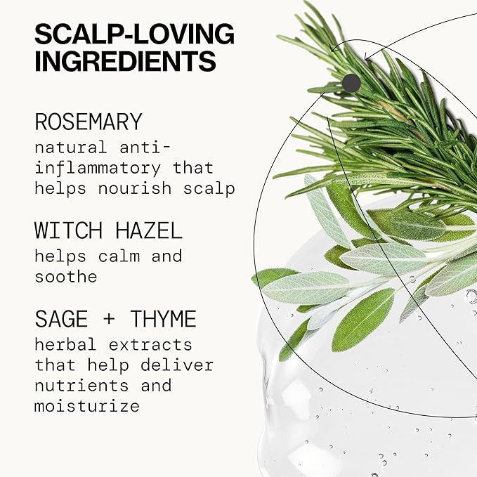 Pacifica Scalp Love Rosemary Mint Serum - Dry, Flaky, and Itchy Scalp Serum, Hydrating, Moisturizing, and Calming Treatment Formulated with Witch Hazel, Vegan and Cruelty-Free - 2 Fl Oz